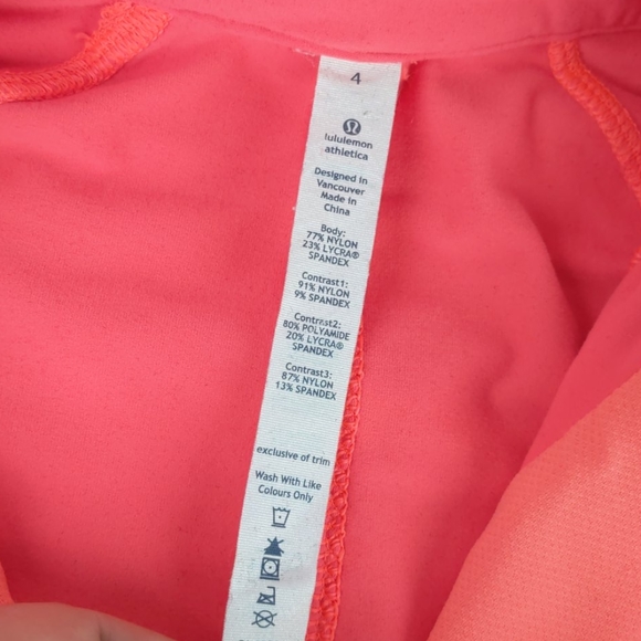 Lululemon Run Reflect Pullover Orange size 4 - Picture 9 of 9